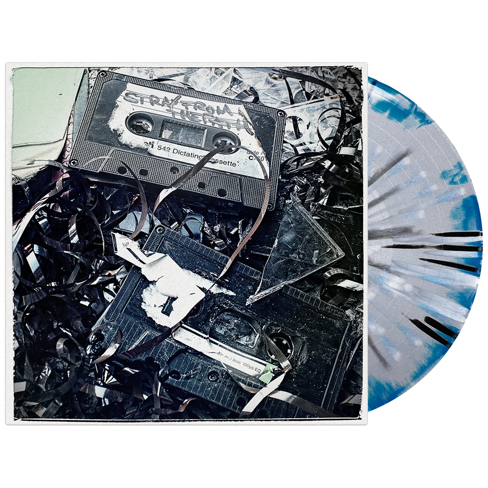 Rising Sun Aqua Blue + Silver Side A/B w/ Black & White Splatter Vinyl