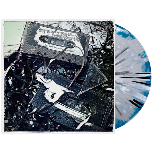 Rising Sun Aqua Blue + Silver Side A/B w/ Black & White Splatter Vinyl