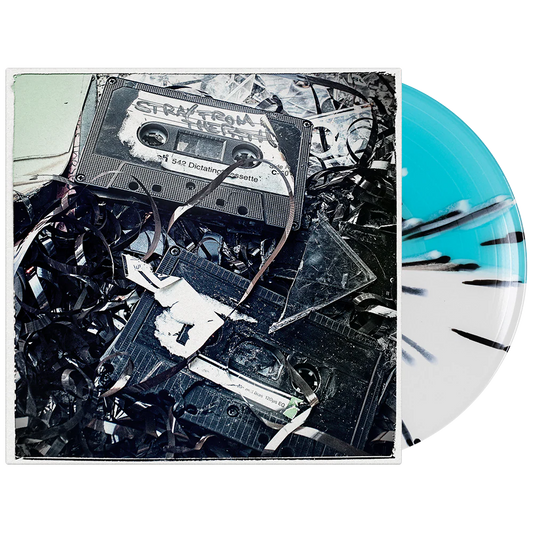 Rising Sun White/ Electric Blue Split w/ Black+ White Splatter Vinyl