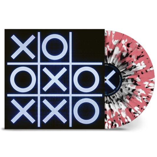 CLOCKWORKED Transparent Red w/ Black and White Splatter Vinyl